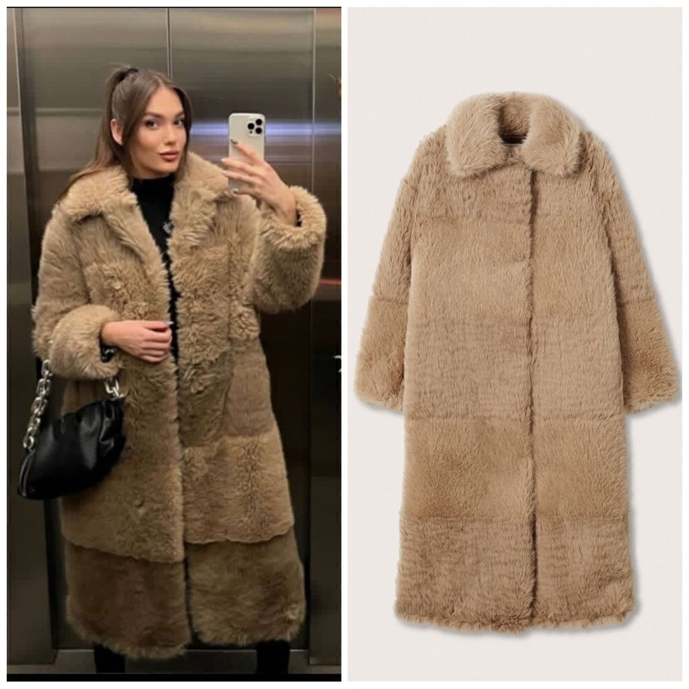 Mango Iconic Faux Fur Coat New - Picture 2 of 11